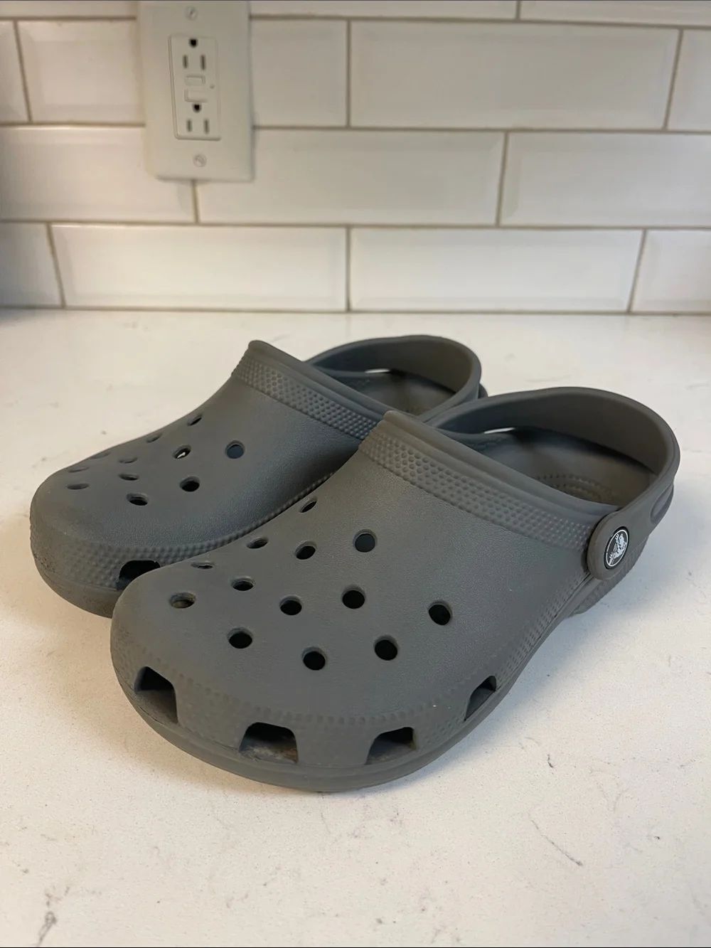 Crocs Classic Clogs Kids Junior Size 3 Grey Style # 204536